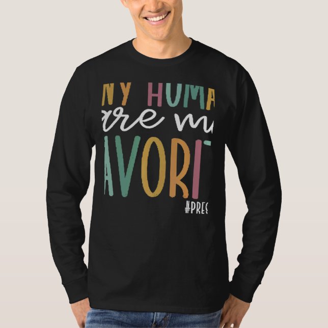 Camiseta Tiny Humans Are My Favorite Preschool Christmas 20 (Anverso)