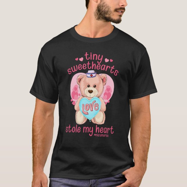 Camiseta Tiny Sweethearts Stole My Heart Valentines Day NIC (Anverso)