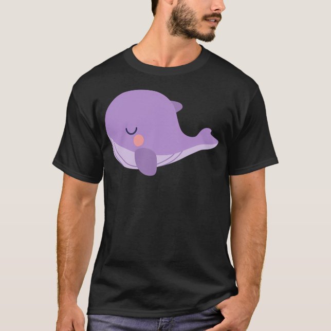 Camiseta Tinytan Purple Whale Plush (Anverso)