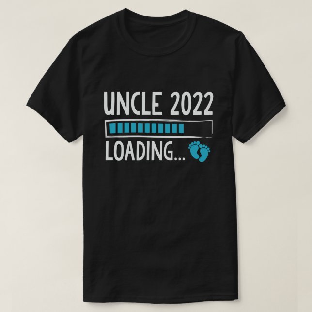Camiseta Tío 2022 Cargando Graciosa Invitación De Embarazo (Diseño del anverso)
