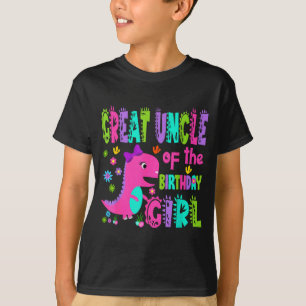 Camiseta Tío abuelo de la cumpleañera saurus rex