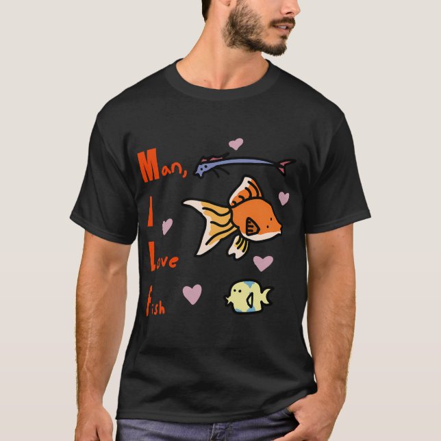 Camiseta Tío, amo los peces (Anverso)