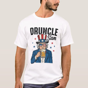 Camiseta Tío Borracho Sam Diseño Divertido de Cerveza Patri