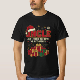 Camiseta Tío Claus – La Leyenda, El Mito, El Abre-Regalos