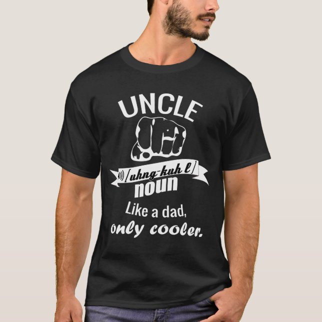 Camiseta Tío como un padre, sólo muy fresco (Anverso)