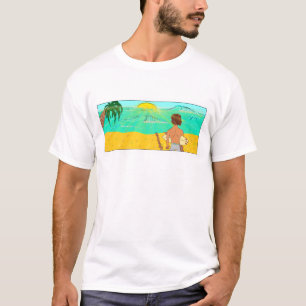 Camiseta Tío con tabla de surf de Zeb