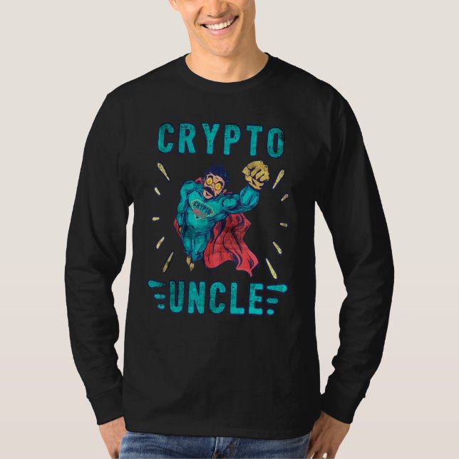 Camiseta Tío Cripto Mens Bitcoin Moneda De Criptodivisa (Anverso)
