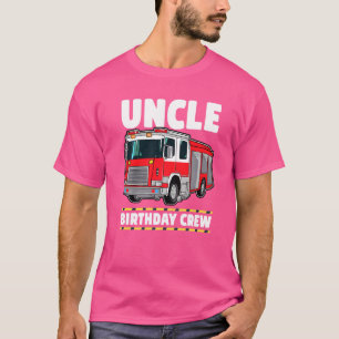 Camiseta Tío Cristóbal de Cumpleaños Camión Bombero Bombero