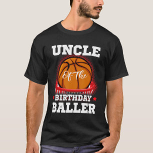 Camiseta Tío cumpleaños de baloncesto Boy Family Baller b-d