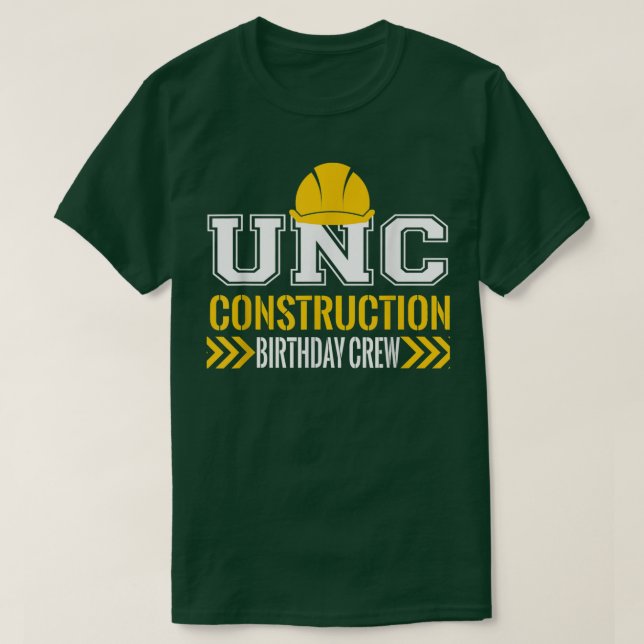 Camiseta Tío Cumpleaños Tripulación Primera Construcción Cu (Diseño del anverso)