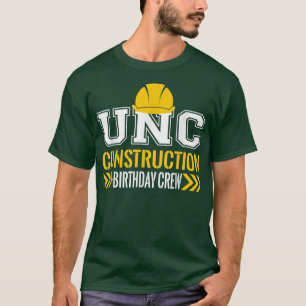 Camiseta Tío Cumpleaños Tripulación Primera Construcción Cu