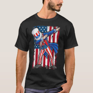 Camiseta Tío Dabbing Sam 4 De Julio Hombres Niños 1