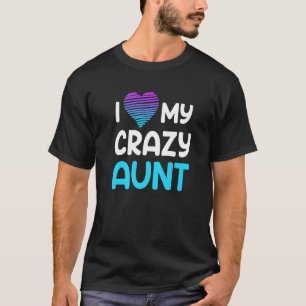 Camiseta Tío de familia tía Amo a mi loca tía
