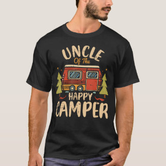Camiseta Tío De Feliz Campista Cumpleaños 1A Retro Pariente