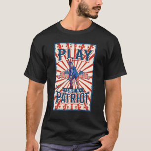 Camiseta Tío De Golf Sam 4 De Julio Niños Estadounidenses
