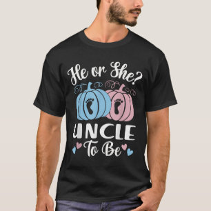 Camiseta Tío de Halloween él o ella será calabaza Revelació