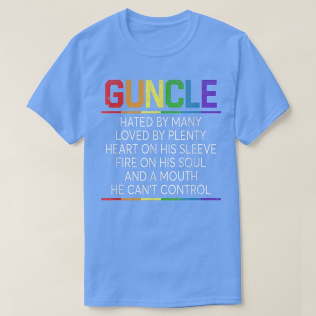 Camiseta Tío de hombres Odia-do por muchos amado por muchos (Diseño del anverso)