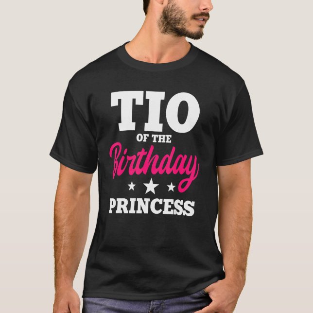 Camiseta Tío De La Celebración De La Princesa De Cumpleaños (Anverso)