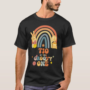 Camiseta Tío De La Fiesta De Cumpleaños De Un Boho Arcoiris