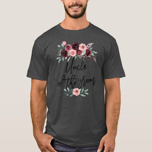Camiseta Tío De La Fiesta De La Boda De Groom Shower  (Anverso)
