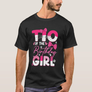 Camiseta Tío de la niña de cumpleaños gato gatito familia a