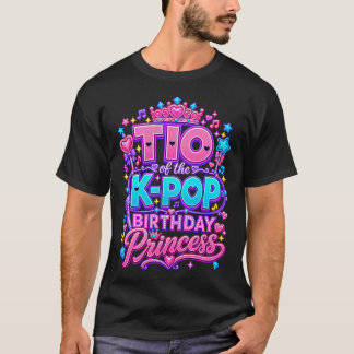 Camiseta Tio De La Princesa De Cumpleaños De K-Pop Música C