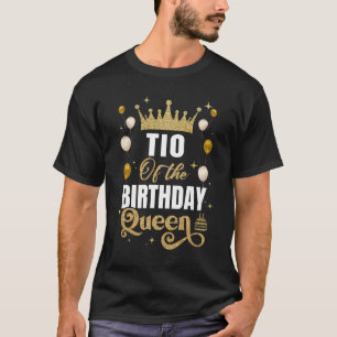 Camiseta Tío De La Reina De Cumpleaños Chicas Fiesta De Bda