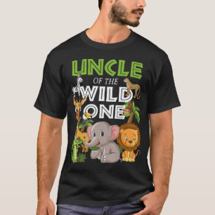 Camiseta Tío de la salvaje Selva de Safari de cumpleaños de