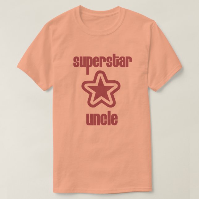 Camiseta Tío de la superestrella (Diseño del anverso)