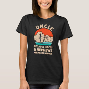 Camiseta Tío De Los Hombres Porque sobrinos Y sobrinos Sobr