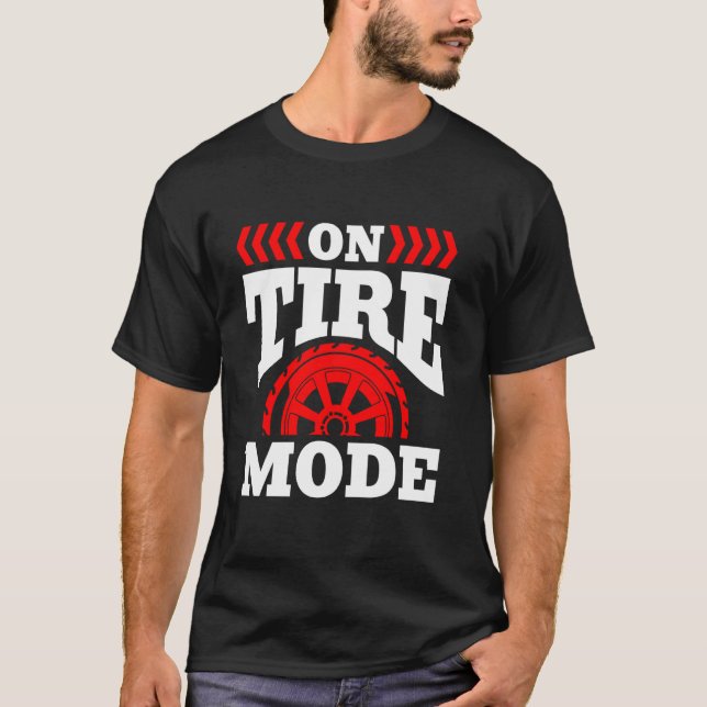 Camiseta Tío de Neumáticos en Modo Neumático (Anverso)