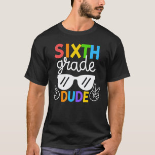 Camiseta Tío de sexto grado vuelve a la escuela primer día 