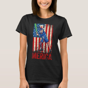 Camiseta Tío De Softbol Sam 4 De Julio Hombres Estadouniden