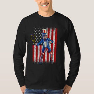 Camiseta Tío De Tenis Sam 4 De Julio Hombres Muchacho Estad