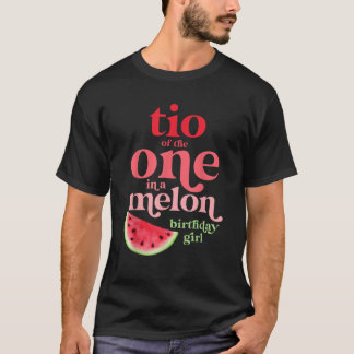 Camiseta Tío de uno en melón Chica de cumpleaños de melón