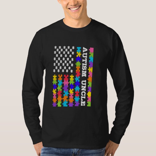 Camiseta Tío del Autismo Conciencia del Autismo Familia Aut (Anverso)