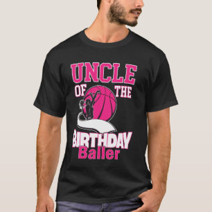 Camiseta Tío del baile de cumpleaños temático de baloncesto