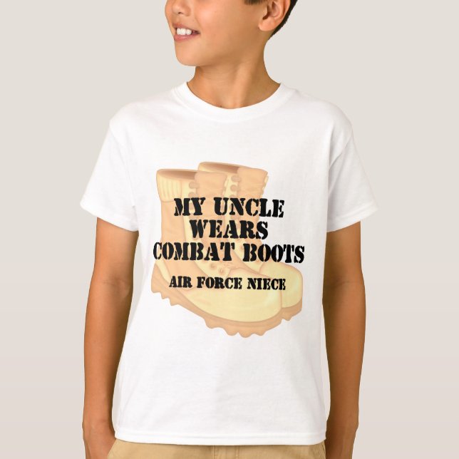 Camiseta Tío del bcd de la sobrina de la fuerza aérea (Anverso)