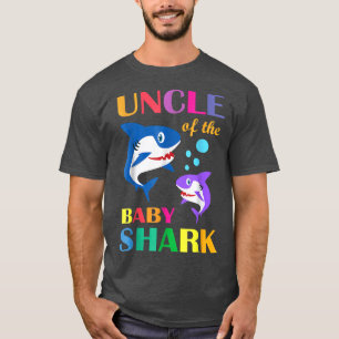 Camiseta Tío Del Bebé Cumpleaños El Tiburón Tío Chris