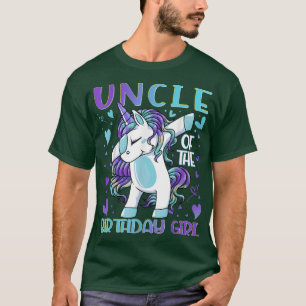Camiseta Tío del Chica de cumpleaños Dabbing Unicornio Tío 