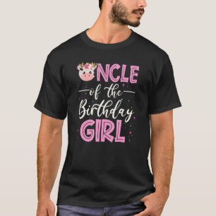 Camiseta Tío Del Chica De Cumpleaños De La Granja De Barnya