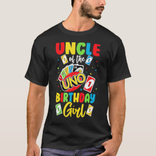 Camiseta Tío del Chica de cumpleaños Uno Papá Papá Padre