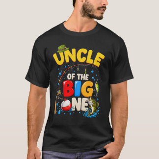 Camiseta Tío Del Chico De Cumpleaños Pescador Grande Famili