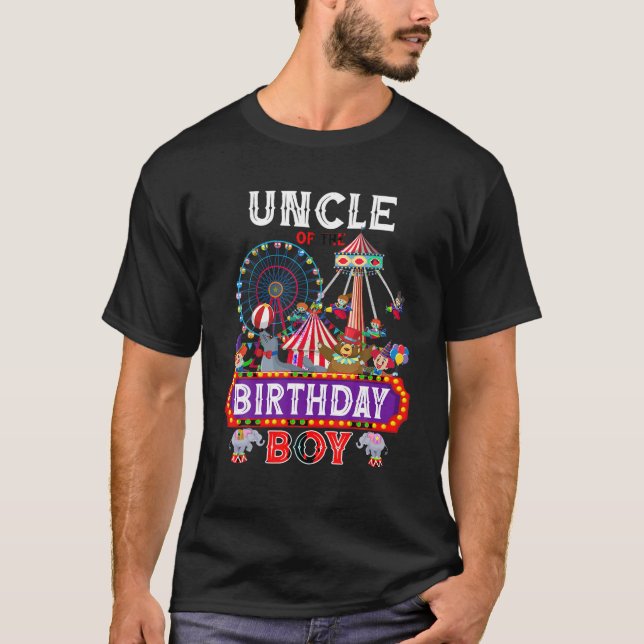 Camiseta Tío Del Círculo De Cumpleaños Círculo De Carnaval  (Anverso)