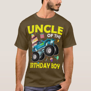 Camiseta Tío del Cumpleañero Camión Monstruo Cumpleaños U