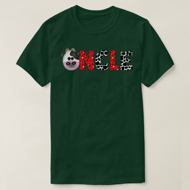 Camiseta Tío del cumpleaños de Boy Cow Farm (Diseño del anverso)