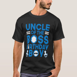Camiseta TÍO Del Cumpleaños Del Jefe Niño Divertido Familia