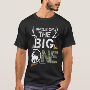 Camiseta Tío Del Gran Niño De Un Cumpleaños Deer Hunter Cam