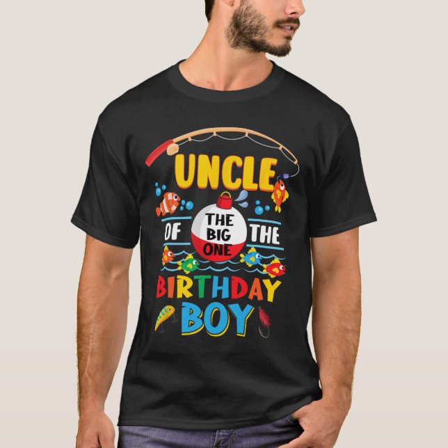 Camiseta Tío Del Gran Pescador Primer Cumpleaños Ofishall (Anverso)