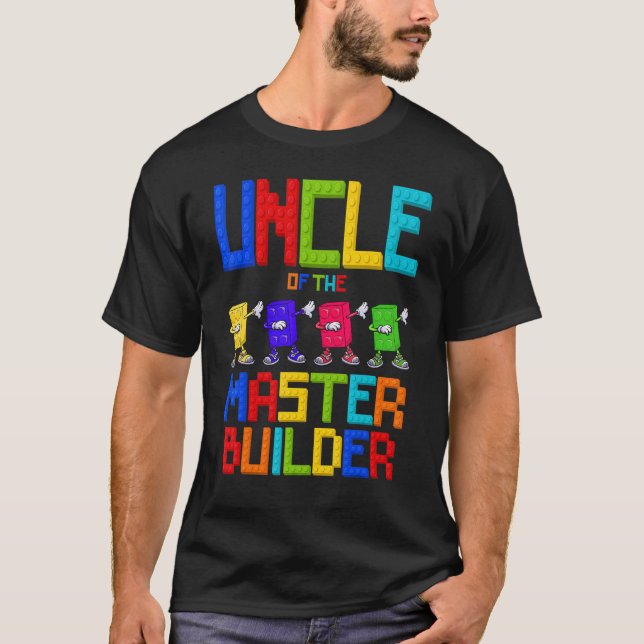 Camiseta Tío del Maestro Constructor Bloque de Chicas de cu (Anverso)